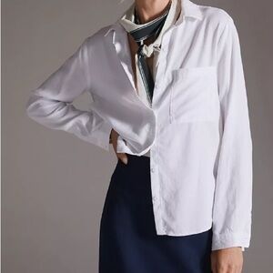 White Button-Up Shirt, Cloth & Stone